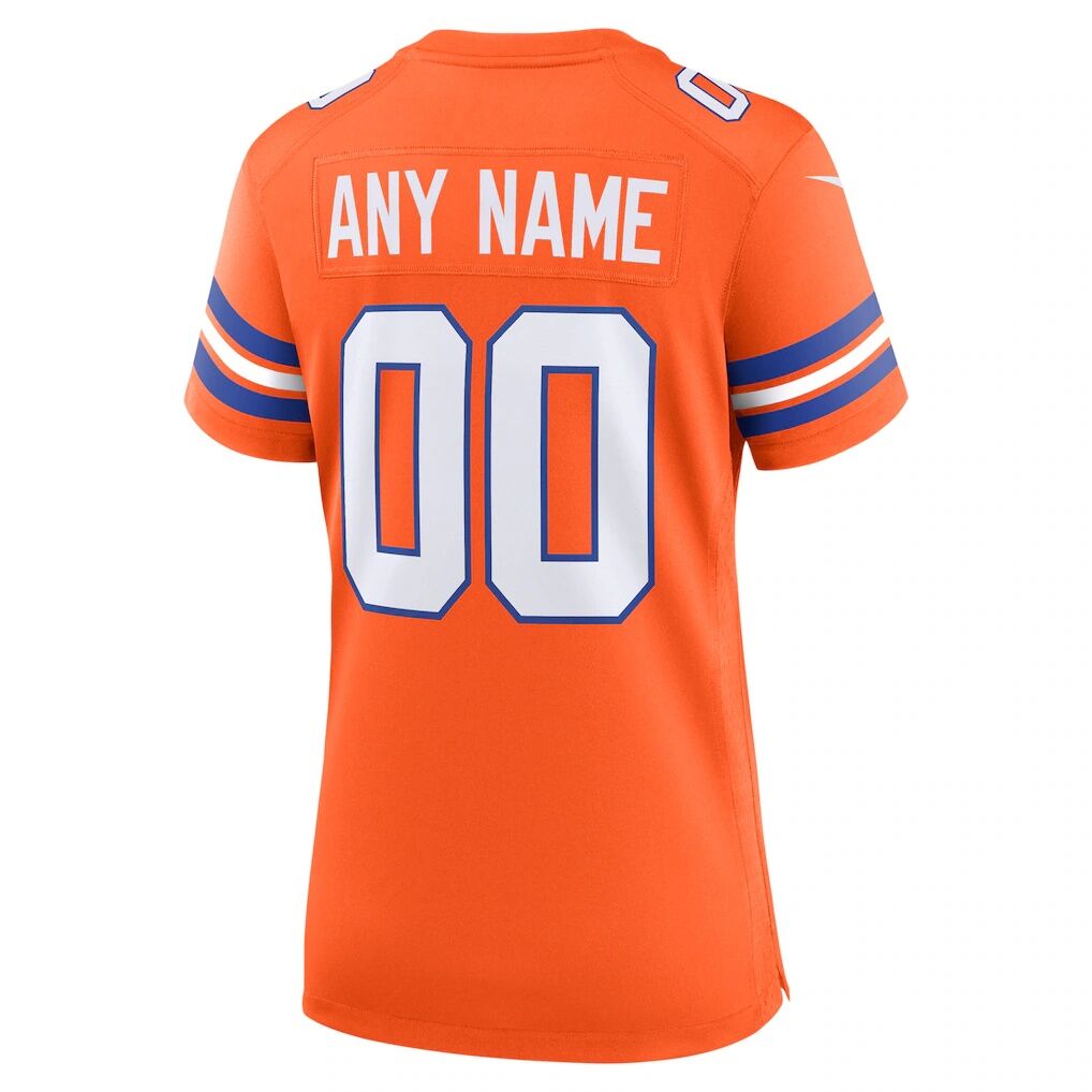 Denver Broncos Nike Women's Mile High Collection 1977 Throwback Custom Game Jersey