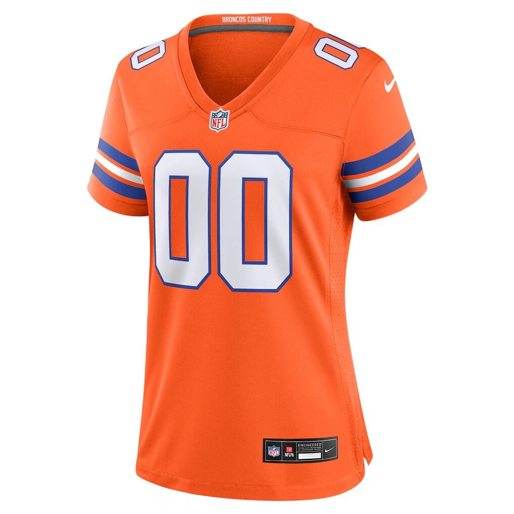 Denver Broncos Nike Women's Mile High Collection 1977 Throwback Custom Game Jersey