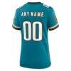 Jacksonville Jaguars Nike Women's Prowler Throwback Custom Game Jersey - Teal - Detail View