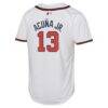 Ronald Acuña Jr. Atlanta Braves Nike Youth Home Limited Player Jersey - White - Detail View