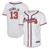 Ronald Acuña Jr. Atlanta Braves Nike Youth Home Limited Player Jersey - White - Front View