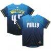 Zack Wheeler Philadelphia Phillies Nike Preschool 2024 City Connect Limited Player Jersey - Blue - Front View