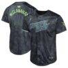 Shane McClanahan Tampa Bay Rays Nike Youth 2024 City Connect Limited Player Jersey - Charcoal - Front View