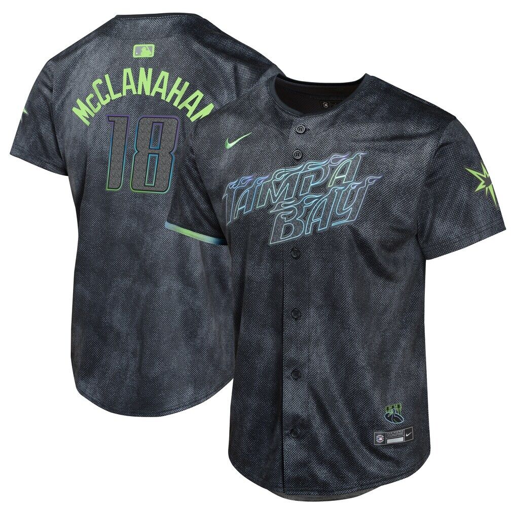 Shane McClanahan Tampa Bay Rays Nike Youth 2024 City Connect Limited Player Jersey