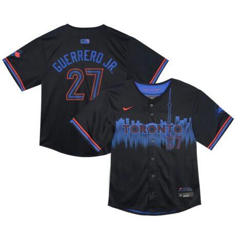 Vladimir Guerrero Toronto Blue Jays Nike Toddler 2024 City Connect Limited Player Jersey - Navy - Front View