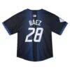 Javier Baez Detroit Tigers Nike Toddler 2024 City Connect Limited Jersey - Navy - Detail View
