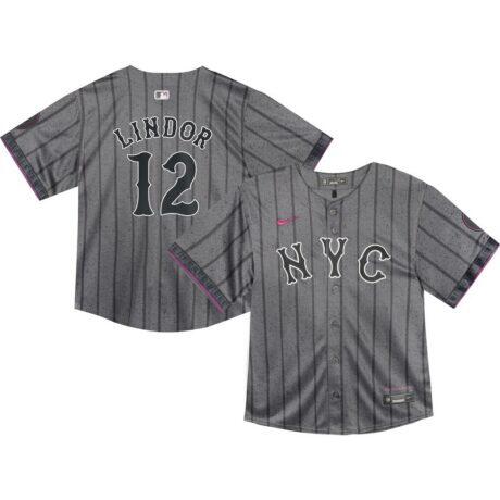 Francisco Lindor New York Mets Nike Toddler 2024 City Connect Limited Player Jersey - - Front View