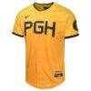 Pittsburgh Pirates Nike Youth City Connect Limited Jersey - Gold - Side View