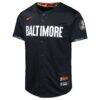 Baltimore Orioles Nike Youth City Connect Limited Jersey - Black - Side View