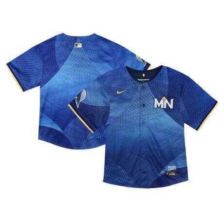 Minnesota Twins Nike Infant 2024 City Connect Limited Jersey - Navy - Front View