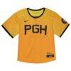 Pittsburgh Pirates Nike Toddler City Connect Limited Jersey - Yellow - Side View