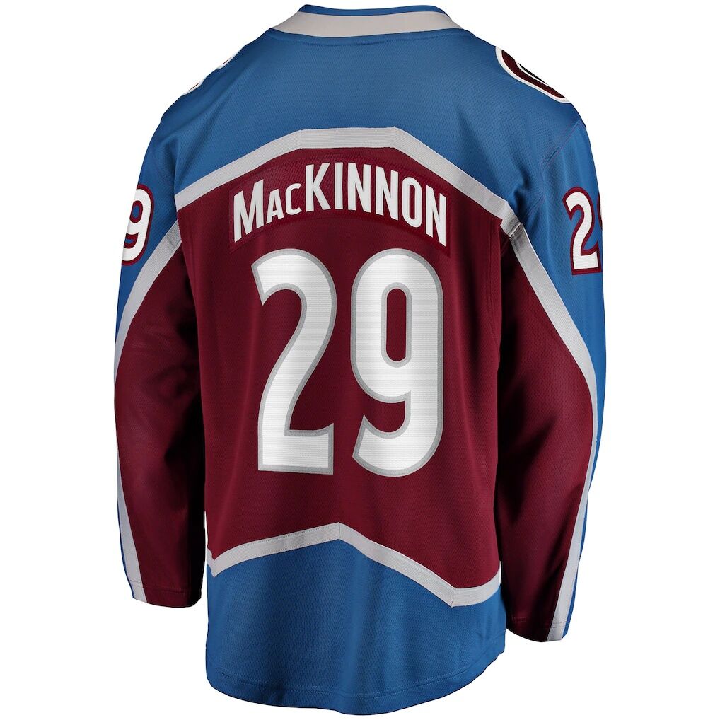Nathan MacKinnon Colorado Avalanche Fashion7 Home Breakaway Jersey - Burgundy