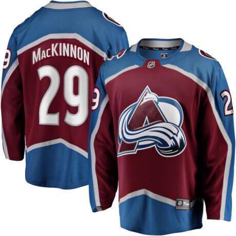 Nathan MacKinnon Colorado Avalanche Fashion7 Home Breakaway Jersey - - Front View