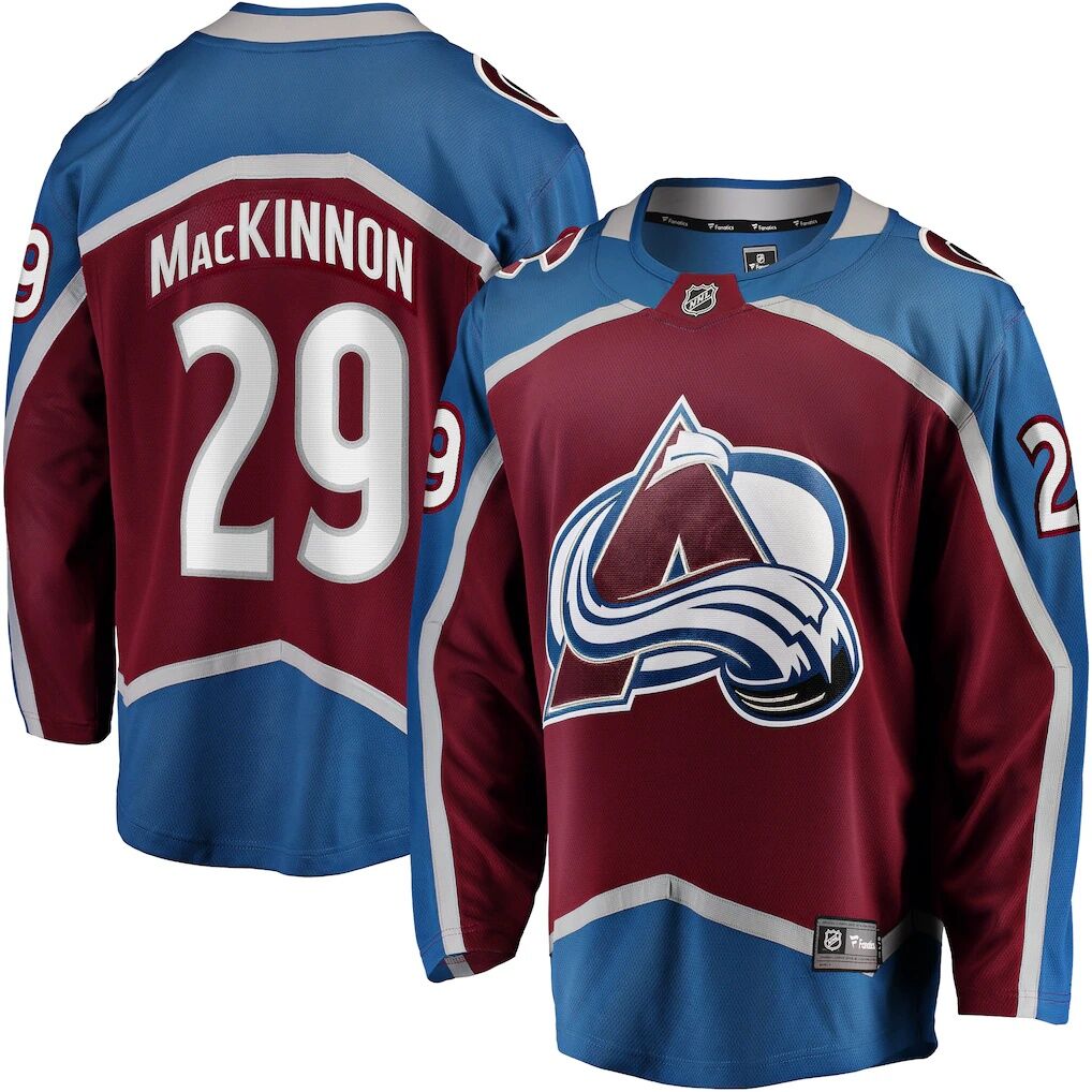 Nathan MacKinnon Colorado Avalanche Fashion7 Home Breakaway Jersey - Burgundy