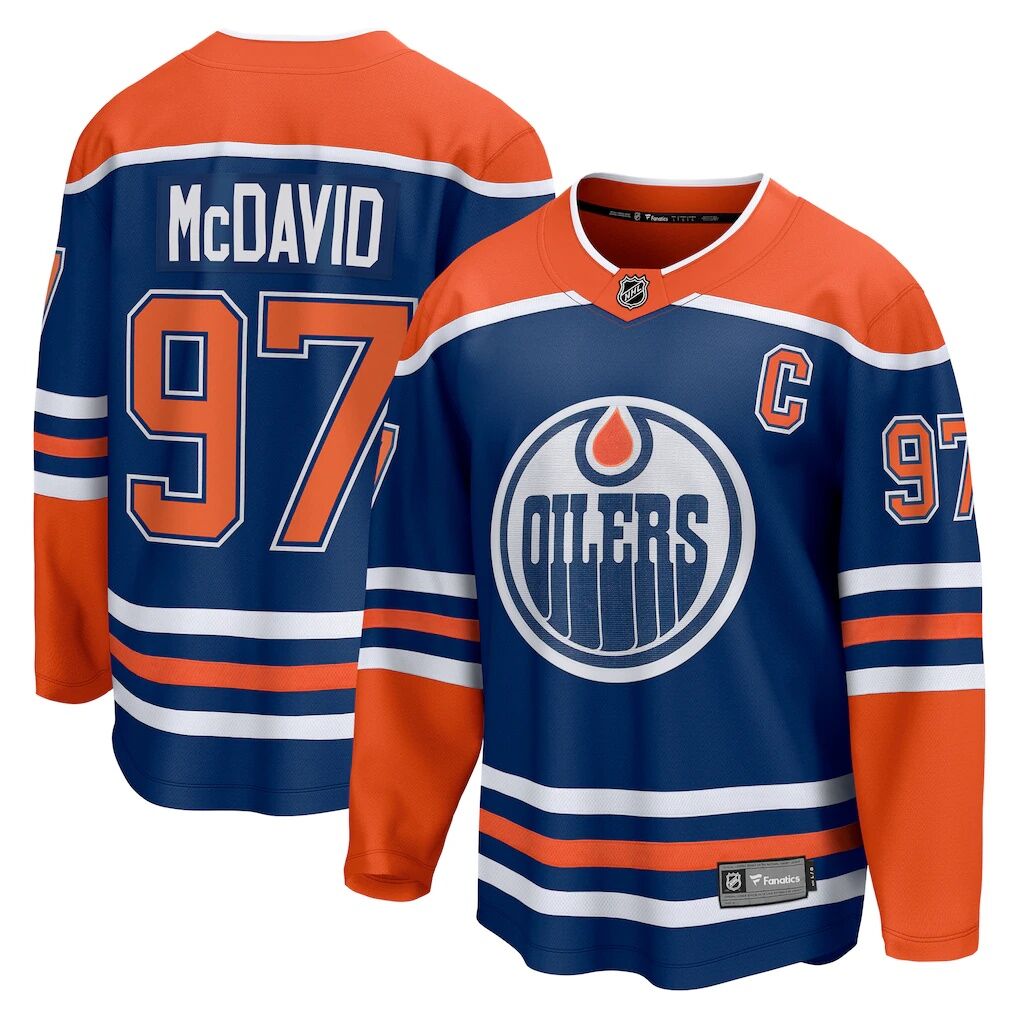 Connor McDavid Edmonton Oilers Fashion7 Home Breakaway Jersey - Royal