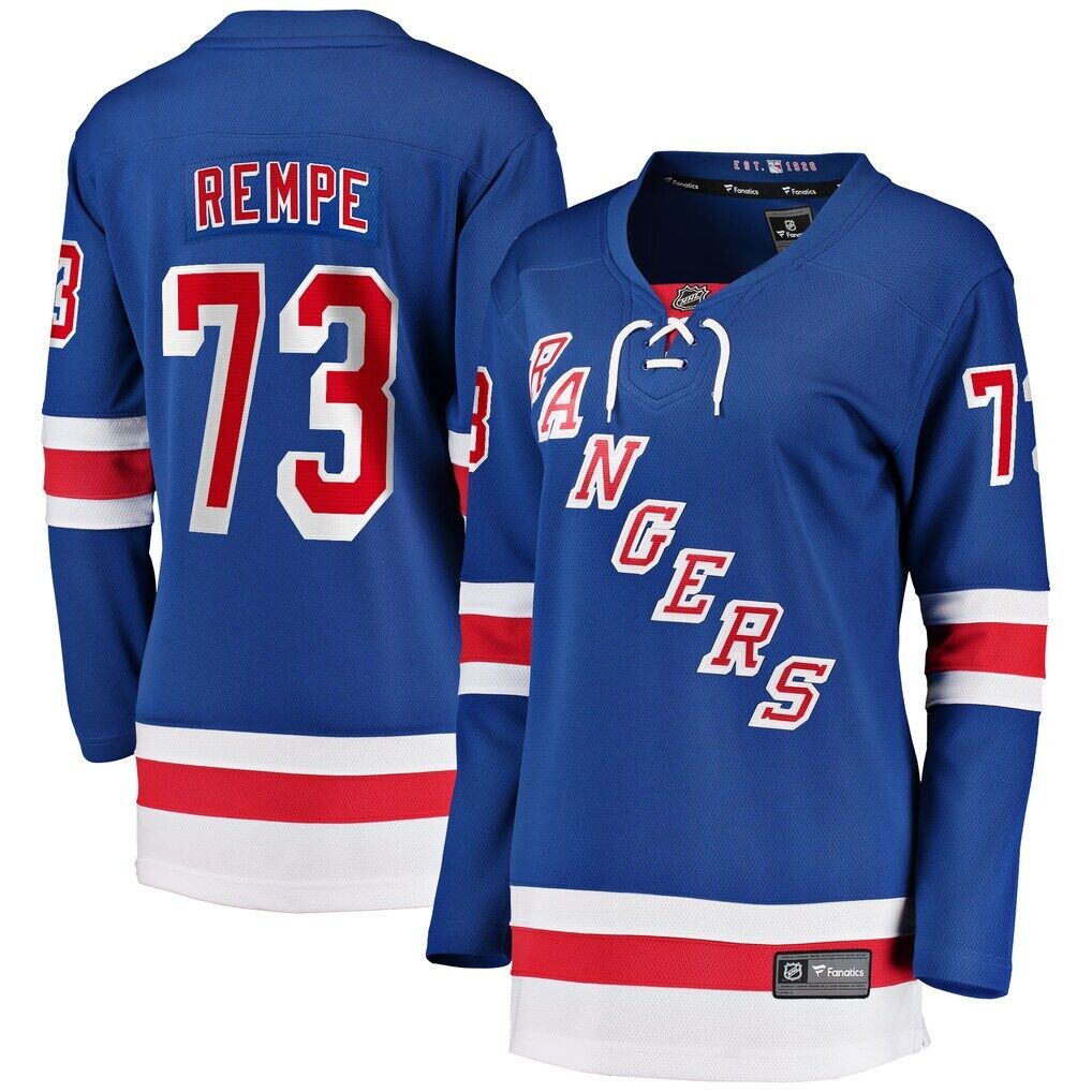 Matt Rempe New York Rangers Fashion7 Women's Home Breakaway Jersey