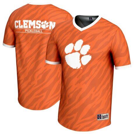Clemson Tigers GameDay Greats Unisex Lightweight Pickleball Jersey - Orange - Front View