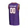 Clemson Tigers GameDay Greats Unisex NIL Pick-A-Player Men's Basketball Lightweight Jersey - Purple - Detail View