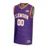 Clemson Tigers GameDay Greats Unisex NIL Pick-A-Player Men's Basketball Lightweight Jersey - Purple - Side View