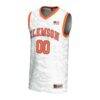 Clemson Tigers GameDay Greats Youth NIL Pick-A-Player Men's Basketball Lightweight Jersey - White - Side View