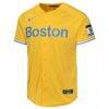 Trevor Story Boston Red Sox Nike Youth City Connect Limited Player Jersey - Gold - Side View