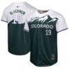 Charlie Blackmon Colorado Rockies Nike Youth City Connect Limited Player Jersey - Green - Front View
