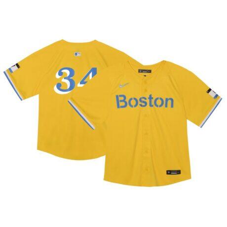 David Ortiz Boston Red Sox Nike Toddler City Connect Limited Player Jersey - Gold - Front View