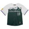 Charlie Blackmon Colorado Rockies Nike Toddler City Connect Limited Player Jersey - Green - Side View
