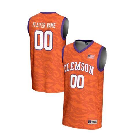 Clemson Tigers GameDay Greats Unisex NIL Pick-A-Player Women's Basketball Lightweight Jersey - Orange - Front View