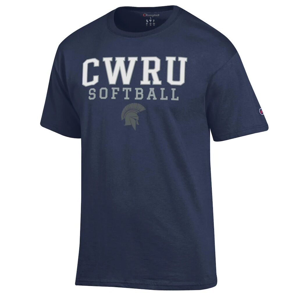 Case Western Reserve Spartans Champion Stack Logo Softball Powerblend T-Shirt