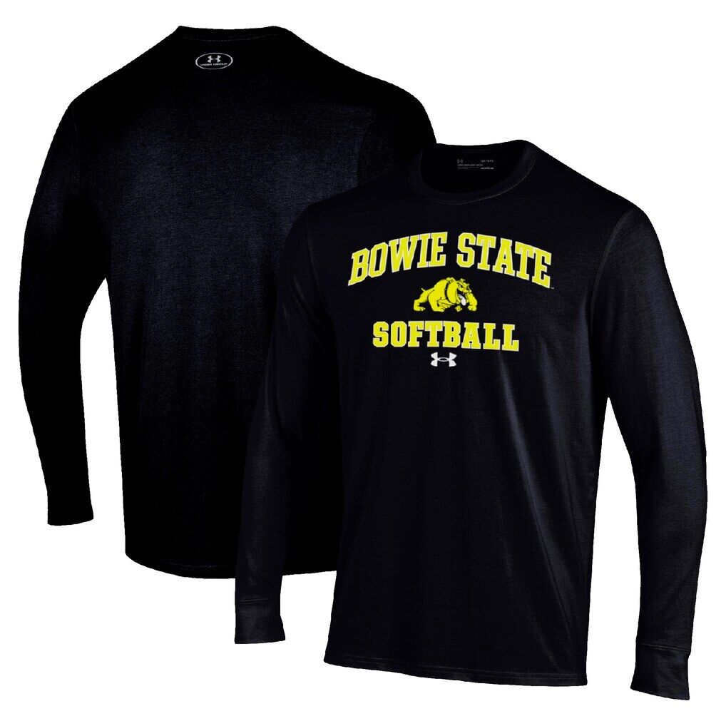 Bowie State Bulldogs Under Armour Arch Softball Performance Long Sleeve T-Shirt