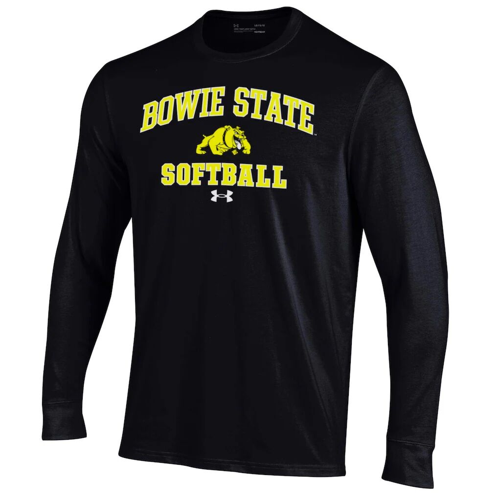 Bowie State Bulldogs Under Armour Arch Softball Performance Long Sleeve T-Shirt