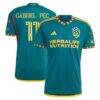 Gabriel Pec LA Galaxy adidas 2024 LA Kit Authentic Player Jersey - Green - Front View