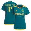 Gabriel Pec LA Galaxy adidas Women's 2024 LA Kit Replica Player Jersey - Green - Front View