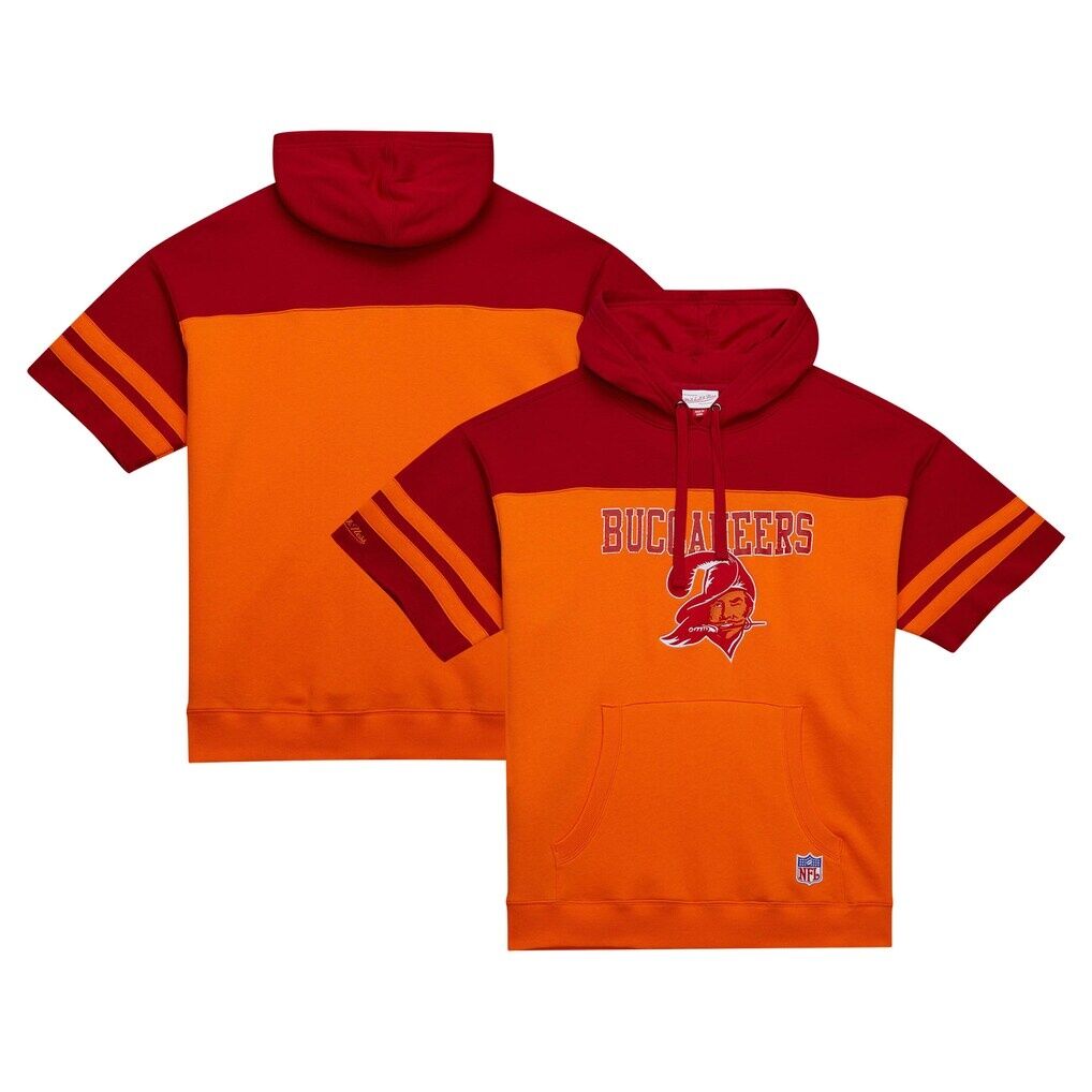 Tampa Bay Buccaneers Mitchell & Ness  Off Field Vintage Logo Short Sleeve Pullover Hoodie