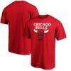 Chicago Bulls Global Logo T-Shirt - Red - Front View