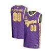 LSU Tigers GameDay Greats Youth NIL Pick-A-Player Men's Basketball Highlight Print Lightweight Jersey - Purple - Front View