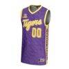 LSU Tigers GameDay Greats Youth NIL Pick-A-Player Men's Basketball Highlight Print Lightweight Jersey - Purple - Side View