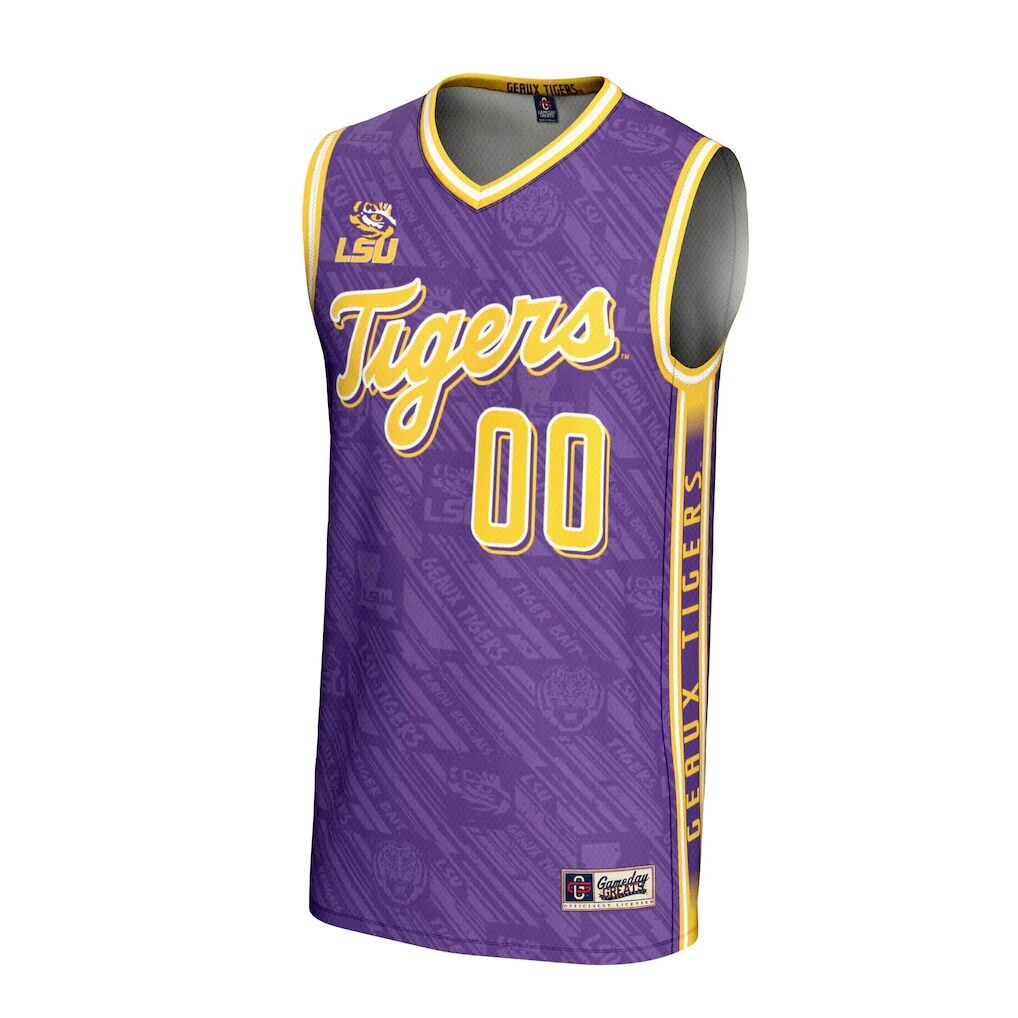 LSU Tigers GameDay Greats Youth NIL Pick-A-Player Men's Basketball Highlight Print Lightweight Jersey