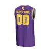 LSU Tigers GameDay Greats NIL Pick-A-Player Men's Basketball Icon Print Lightweight Jersey - Purple - Detail View