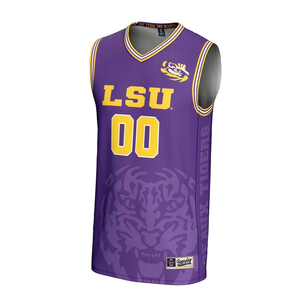 LSU Tigers GameDay Greats NIL Pick-A-Player Men's Basketball Icon Print Lightweight Jersey