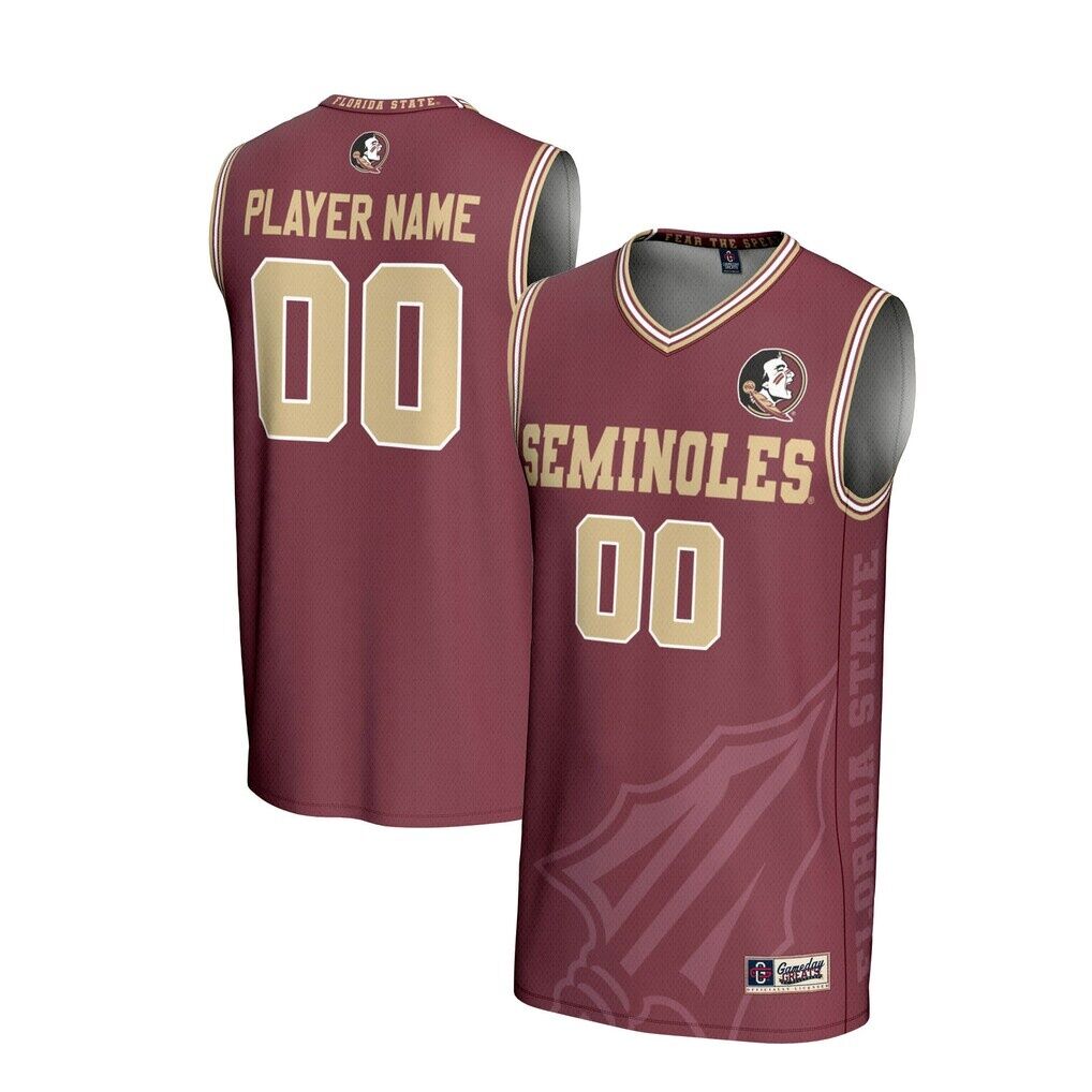 Florida State Seminoles GameDay Greats Youth NIL Pick-A-Player Men's Basketball Icon Print Lightweight Jersey - Garnet
