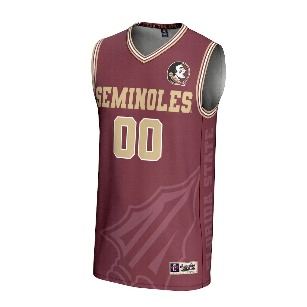 Florida State Seminoles GameDay Greats Youth NIL Pick-A-Player Men's Basketball Icon Print Lightweight Jersey - Garnet