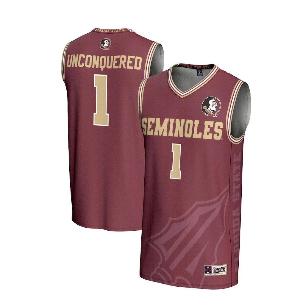 #1 Florida State Seminoles GameDay Greats Youth Lightweight Icon Print Basketball Jersey - Garnet