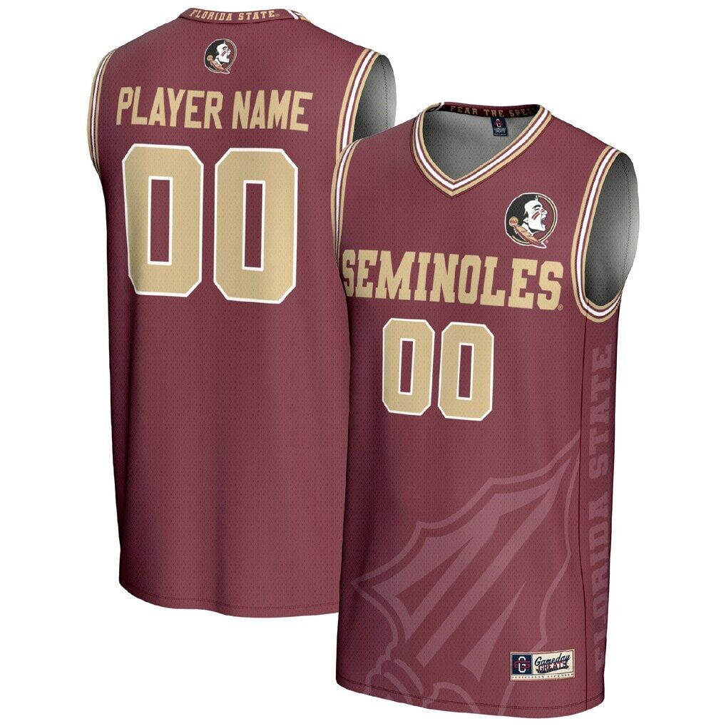 Florida State Seminoles GameDay Greats Unisex NIL Pick-A-Player Women's Basketball Lightweight Icon Print Jersey - Garnet