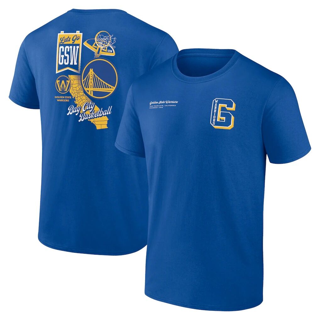 Golden State Warriors Split Zone T-Shirt – Royal