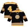 Bobby Orr Boston Bruins Mitchell & Ness Big & Tall 1971/72 Blue Line 2.0 Jersey - Black - Front View