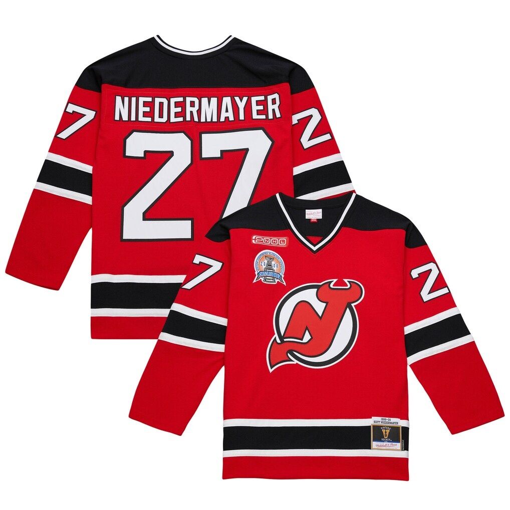 Scott Niedermayer New Jersey Devils Mitchell & Ness Big & Tall 1999/00 Blue Line 2.0 Jersey