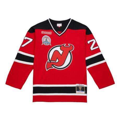 Scott Niedermayer New Jersey Devils Mitchell & Ness Big & Tall 1999/00 Blue Line 2.0 Jersey - Red - Side View
