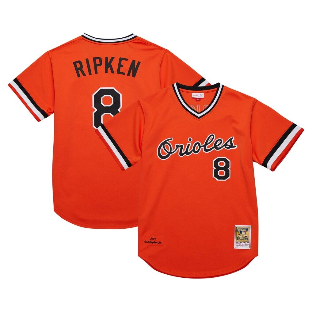 Cal Ripken Jr. Baltimore Orioles Mitchell & Ness 2001 Cooperstown Collection Authentic Throwback Jersey